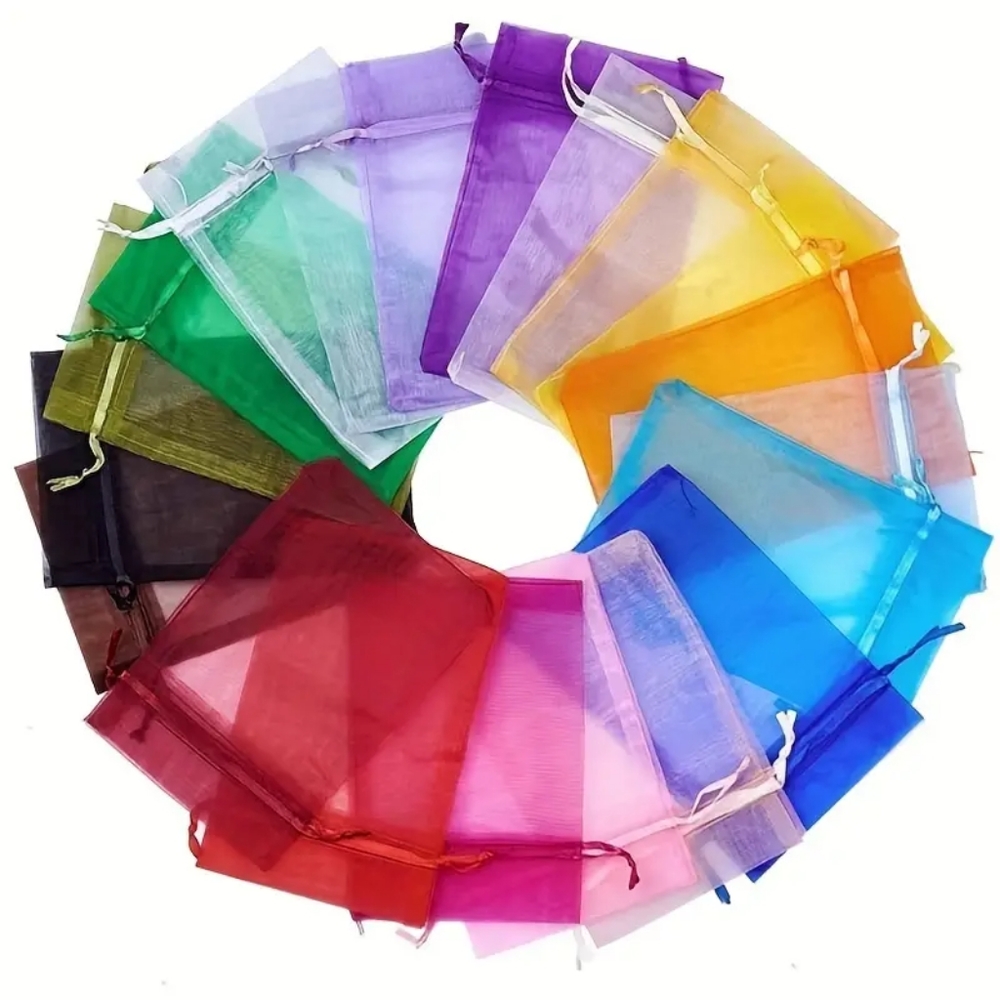 NWOT 25pcs Transparent Organizing Gift Bag Random Color